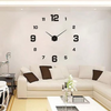 3D Wall Clock, Frameless Wall Clock DIY Wall Decoration, 3D Wall Clock Home Decor